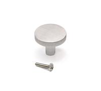 Bouton pour meubles Uppsala, diamètre 30mm, aluminium - EMUCA - 93641