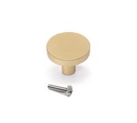 Bouton pour meubles Uppsala, diamètre 30mm, aluminium - EMUCA - 93641
