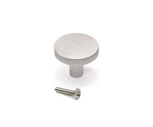Bouton pour meubles Uppsala, diamètre 30mm, aluminium - EMUCA - 93641