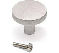 Bouton pour meubles Uppsala, diamètre 30mm, aluminium inox brossé - EMUCA - 9364169