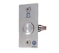 bouton poussoir - 1 x no/nf - avec cables et plaque inox - cdvi bpnonfcab