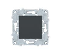 Bouton poussoir 10A connexion rapide - anthracite - Unica - Schneider