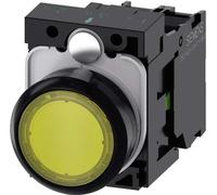 Bouton-poussoir 1NO, 24 V CA/CC - Bouton-poussoir complet jaune 3SU1102-0AB30-1BA0