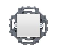 BOUTON-POUSSOIR 1P 250Vca - CONNEXION AUTOMATIQUE - 10A - NEUTRE - BLANC - DAHLIA