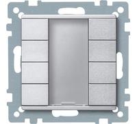 Bouton poussoir 4x plus aluminium - KNX touch sensor 8x 627860