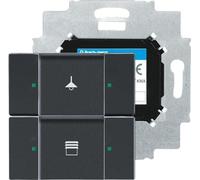 bouton-poussoir à 2 voies avec coupleur de bus - Capteur de contact KNX à 2 voies 6126/01-885