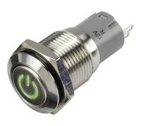 Bouton-poussoir à accrochage IP65 - acier inox