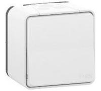 Schneider Electric Bouton-poussoir Mureva Styl MUR39026 complet saillie IP55 IK08 blanc connex auto