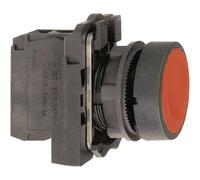 Bouton-poussoir à rappel actionneur plat noir Schneider Electric Harmony XB5AA21 1 pc(s)