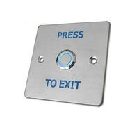 Bouton poussoir acier inoxydable rétroéclairé sb10r
