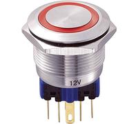 TRU Components Bouton-poussoir antivandalisme GQ22-11E/R/12V 701776 250 V/AC 5 A IP65 à rappel