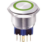 Bouton-poussoir antivandalisme TRU COMPONENTS GQ25-11E/G/12V 701946 250 V/AC 5 A 1 x On/(On) IP65 à rappel 1 pc(s)