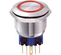 Bouton-poussoir antivandalisme TRU COMPONENTS GQ25-11E/R/12V 701803 250 V/AC 5 A 1 x On/(On) IP65 à rappel 1 pc(s)