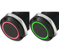 Bouton-poussoir antivandalisme TRU COMPONENTS LAS1-AGQ-11E/R-G 702477 250 V/AC 5 A 1 x Off/(On) à rappel 1 pc(s)