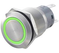 Bouton-poussoir antivandalisme TRU COMPONENTS LAS1-AGQ-22E, GN 701312 250 V/AC 5 A 2 x On/(On) IP67 à rappel 1 pc(s)