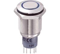 Bouton-poussoir antivandalisme TRU COMPONENTS LAS2GQF-11E/B/12V/N/P 701857 250 V/AC 3 A 1 x On/(On) IP67 à rappel 1 pc(s)