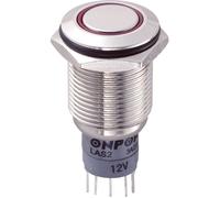 Bouton-poussoir antivandalisme TRU COMPONENTS LAS2GQF-11E/R/12V/N/P 701882 250 V/AC 3 A 1 x On/(On) IP67 à rappel 1 pc(s)