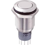 Bouton-poussoir antivandalisme TRU COMPONENTS LAS2GQF-22/S/P 701943 250 V/AC 3 A 2 x On/(On) à rappel 1 pc(s)