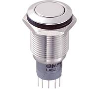 Bouton-poussoir antivandalisme TRU COMPONENTS LAS2GQF-22/S/P 701943 250 V/AC 3 A 2 x On/(On) à rappel 1 pc(s)