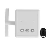 Bouton poussoir automatique - Bouton de commutation mural | Multi-usage - Télécommande sans fil - Couleur blanche sans câblage - Appareil de commande automatique de pression portable pour les lampes