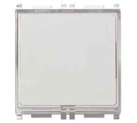 Bouton-poussoir avec plaque nominative « PLANA » VIMAR 10 A x 250 V - Couleur : blanc
