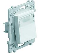 bouton poussoir avec porte-étiquette 1o+1f hager essensya