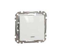 Bouton-poussoir avec voyant lumineux blanc IP20 SDD1111L Sedna Design Schneider