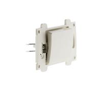 Zenitech - Bouton Poussoir Composable 10A - Mécanisme Interrupteur Double - Bornes Auto, Compatible Gamme Venus, Certifié NF/CE - Vis et Griffes Incluses - Modulaire Polyvalent - Blanc