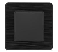 Bouton poussoir complet 10A - métal Noir brossé - Kouro - Zenitech