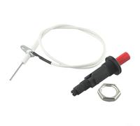 Bouton poussoir d'allumage piézo de rechange pour barbecue à gaz avec support, interrupteur d'allumage en plastique et en acier compatible avec cheminée à gaz, four, chauffage et