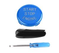 Bouton-poussoir d'Arrêt du Moteur, Keenso Bouton de l'Interrupteur d'Arrêt de Démarrage du Moteur de Voiture(Blue)