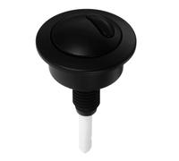 Bouton-poussoir de Chasse D'eau Double pour Toilettes, Plastique Noir | Contrôle Précis du Débit, Compatible Soupape de Chasse, Installation Facile, Performance Fiable, pour Réservoirs