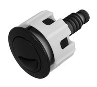 Bouton-poussoir de Chasse D'eau Noir Rond ABS pour Réservoir | Commande à Double Pression, Débit D'eau Réglable, Compatibilité, Rénovation de Salle de Bain