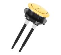 Bouton Poussoir de Chasse Eau Double 48mm pour Toilettes, Rond Or | ABS Solide, Installation Facile, Pièce de Réservoir pour Réparation Salle de Bain, Accessoires Couleur Aléatoire