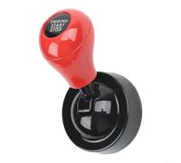 Bouton poussoir de démarrage de voiture en alliage pour interrupteur d'allumage rond et plat avec ruban adhésif solide en noir mat, gris argenté, rouge pour améliorer le style de décoration intérieure