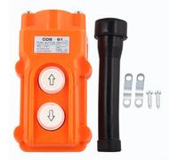 Bouton poussoir de grue, COB-61 2 voies Palan suspendu interrupteur orange étanche à la pluie Contrôleur vers le haut AC 250 V 500 V pour levage industriel