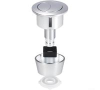 Bouton poussoir de rechange pour réservoir de chasse d'eau Fluidmaster PRO550UK Skylo SKY005, actionneur de réservoir ABS avec anneau adaptateur, ouverture 20 mm-60 mm (chromé)