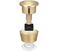 Bouton poussoir de rechange pour réservoir de chasse d'eau Fluidmaster PRO550UK Skylo SKY005, actionneur de réservoir ABS avec anneau adaptateur, ouverture 20 mm-60 mm (doré)