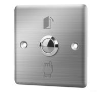 Bouton poussoir de sonnette en acier inoxydable pour montage en surface extérieur et compatibilité avec interphone électronique standard
