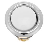 Bouton-poussoir de Sonnette Filaire Rond en Métal, Argenté, Mural | Entrée et Maison, Sensibilité Élevée, Style Vintage Moderne Minimaliste, Plastique et Métal