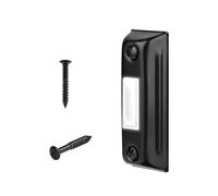 Bouton Poussoir de Sonnette Lumineux, en Métal Bouton de Sonnette Filaire avec Vis Montage Mural Interrupteur de Sonnette pour la Plupart des Carillons de Porte (Noir)