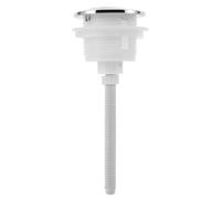 Bouton-poussoir de Toilette Argenté, Bouton Chasse D'eau Unique Abs | Remplacements de Bouton de Poussoir des Toilettes, Poussoir Wc Simple, Installation Facile pour Maison et Couleur Aléatoire