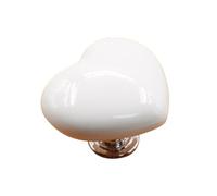 Bouton Poussoir de Toilette, Bouton de Chasse d'eau, Bouton Poussoir de Toilette, Bouton de Chasse d'extension en Forme de cœur pour la Protection des Ongles Longs (Blanche)