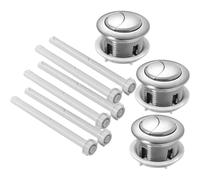 Bouton-poussoir de Toilette Rond 38mm à Double Pression 3 Pièces