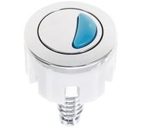 Bouton-poussoir de Toilette Rond à Double Chasse, Barre Réglable | ABS Argenté, Convient à Plupart des Réservoirs, pour Réparation Rapide, Hôtel et Rénovation de Salle de Bain