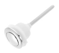 Bouton-poussoir de Toilette Simple, Accessoire de Réservoir, Argenté | Abs, Design Robuste à Bouton Unique, Installation Facile, Économie D'eau, pour Salles de Bains et Lieux Couleur Aléatoire