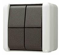 Bouton-poussoir double 10AX 250V 2 inverseurs 839 W (839W)