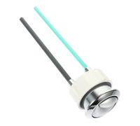 Bouton Poussoir Double ABS, pour Réservoir de Toilettes Argenté | Levier et Ressort, Double Rond, Économie D'eau, pour Couvercle Percé, Maison et Hôtel