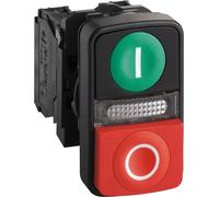 Bouton-poussoir double lumineux Schneider Electric XB5AW73731B5