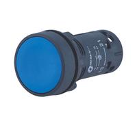 Bouton-poussoir encastré bleu à ressort de rappel XB7NA65 NO/NF Schneider